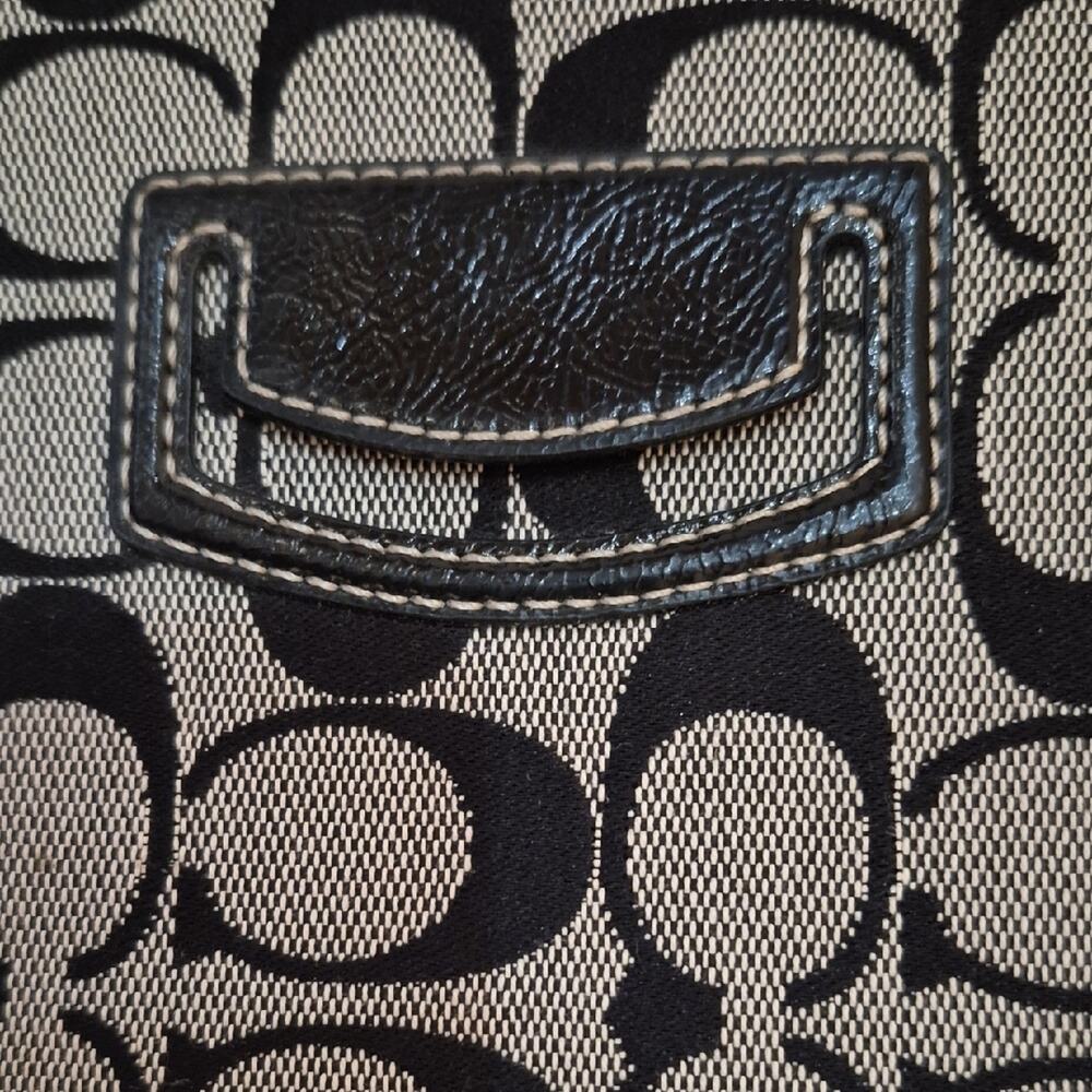 Coach Black and Cream Patterned Tablet Holder (Exterior 10 X 8) - Picture 5 of 16